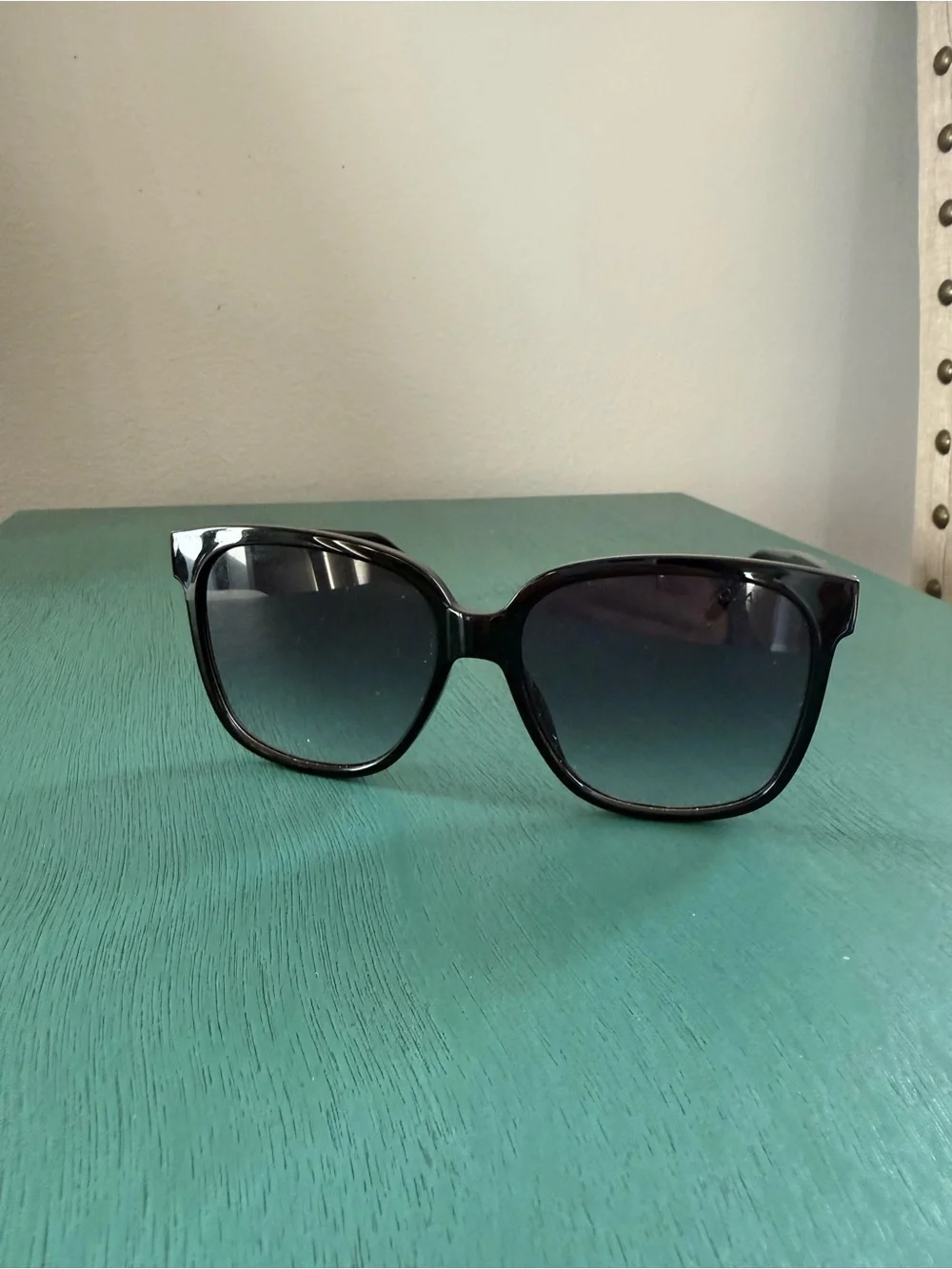 Quay Australia Black Oversized Gradient Lens Sunglasses
